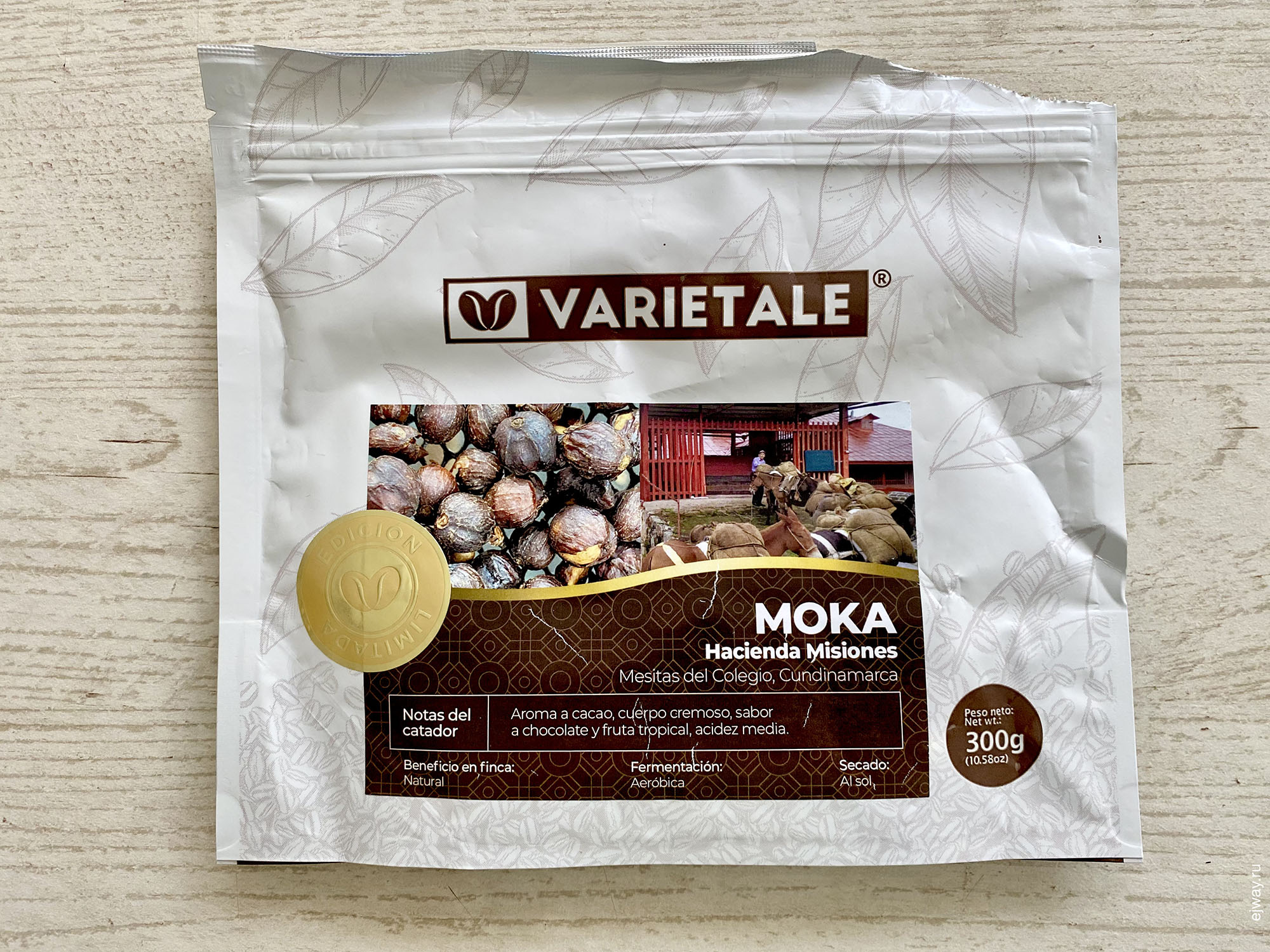 Колумбия, Богота, кофе, Moka. Hacienda Misiones. Varietale, ejway.ru, 